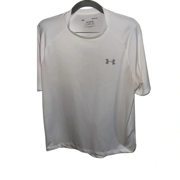 Under Armour the Tech Tee White Short Sleeve Shirt Size Medium - Picture 2 of 5